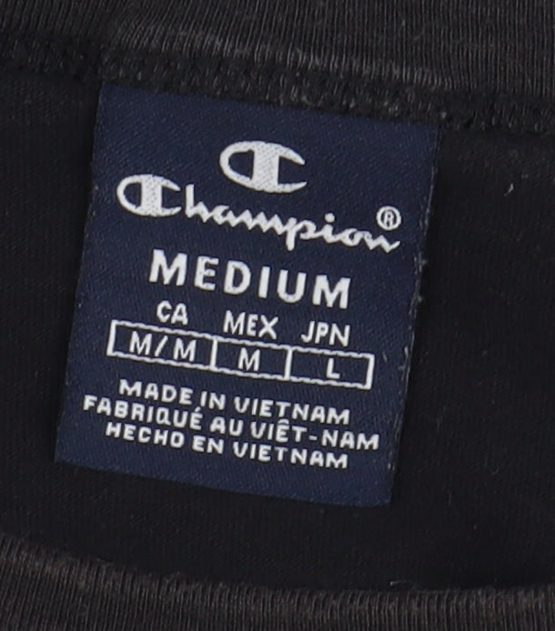 Mens UK Size M Champion Black  T-Shirt
