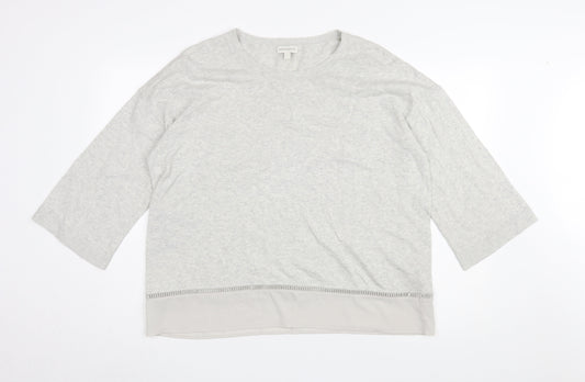 Womens UK Size L Monsoon Grey Pullover Jumper