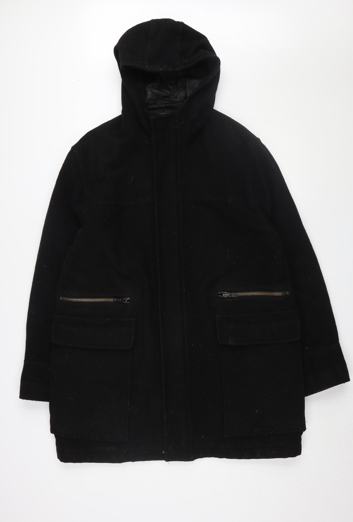 Mens UK Size L NEXT Black Parka Coat