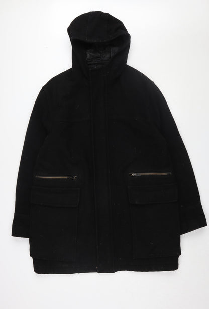 Mens UK Size L NEXT Black Parka Coat