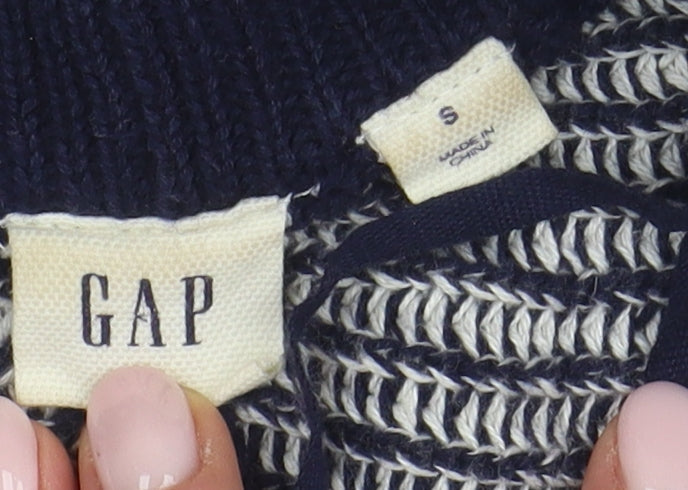 GAP Women's Blue Cardigan S Long Sleeve Knit