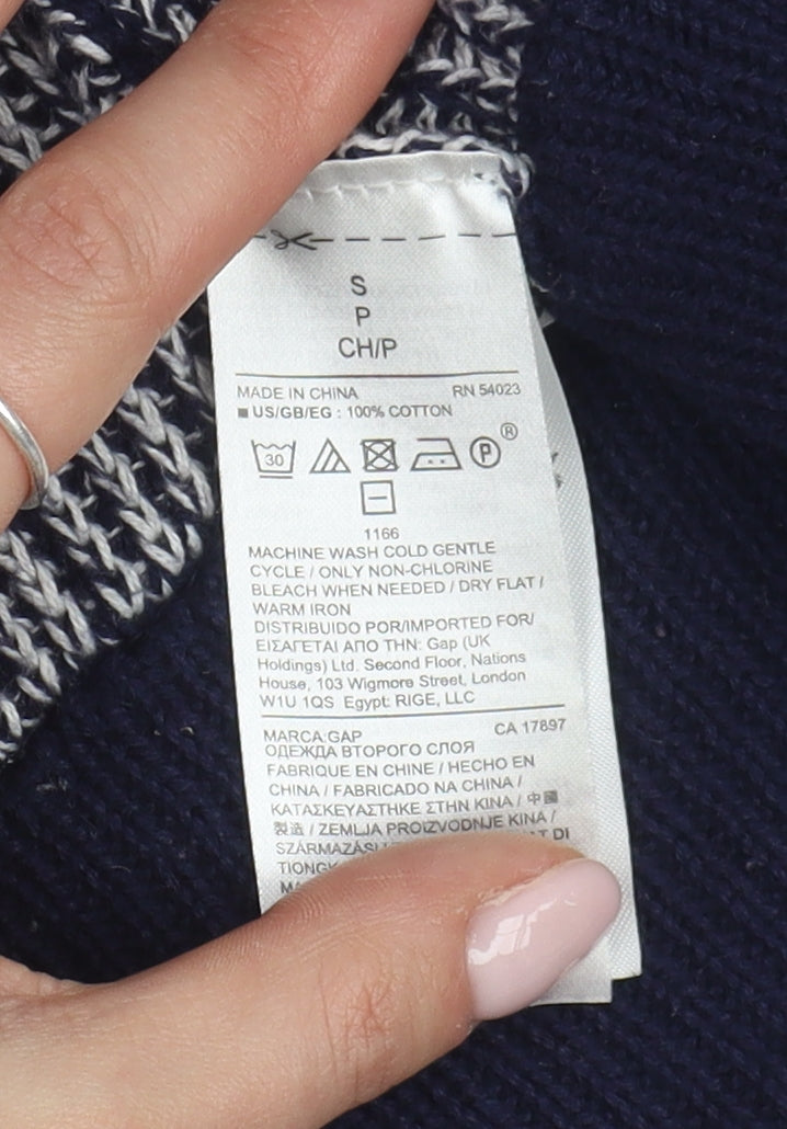 GAP Women's Blue Cardigan S Long Sleeve Knit