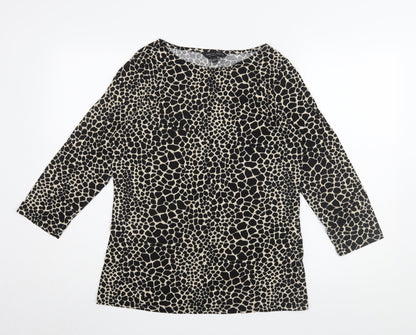 Womens UK Size 14 Dorothy Perkins Black Tunic Blouse