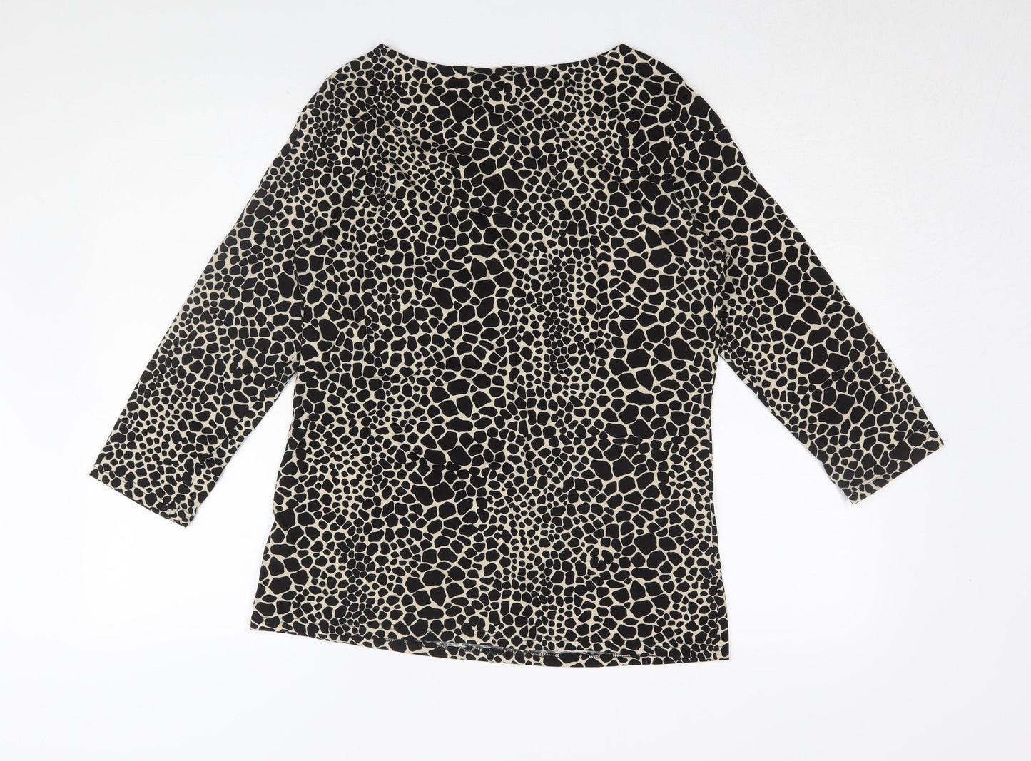 Womens UK Size 14 Dorothy Perkins Black Tunic Blouse