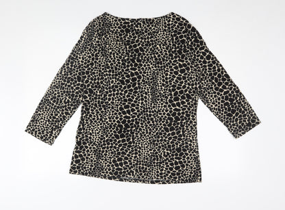 Womens UK Size 14 Dorothy Perkins Black Tunic Blouse