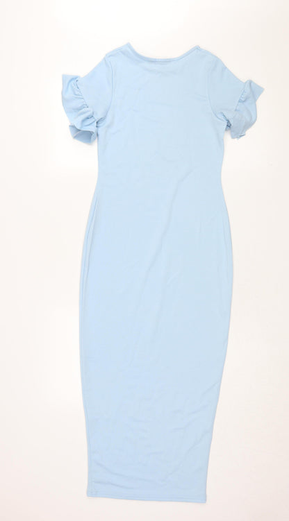 I Saw It First Women's Blue Bodycon Midi Dress