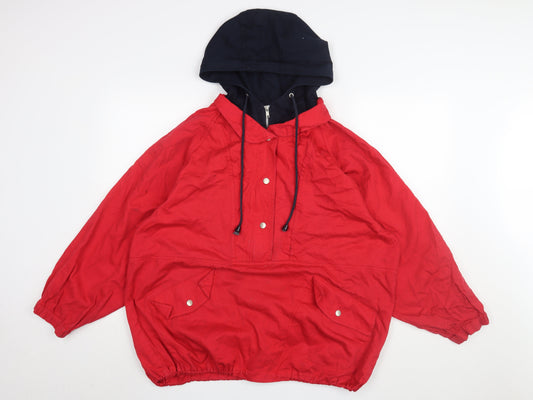 Unisex Adults UK Size M Vera Vanessa Red Anorak Coat