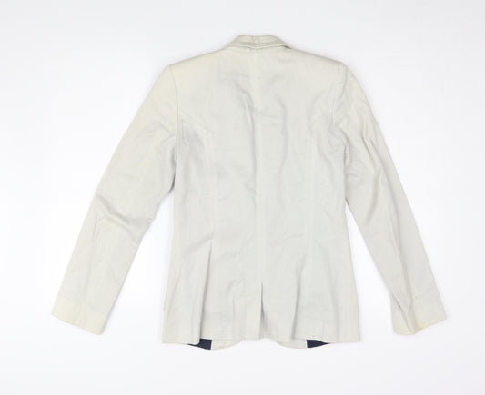 River Island Women's Ivory Blazer Size 8 - Elegant & Stylish
