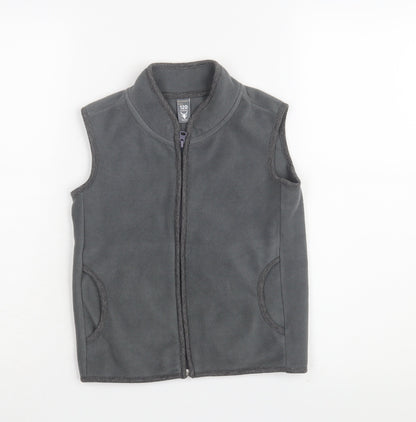 Mr. Cow Kids Boys Grey Sleeveless Jacket 7 Years