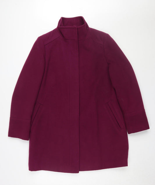 Womens UK Size 14 Marks and Spencer Purple Overcoat