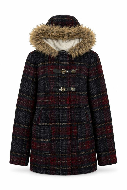Womens UK Size 10 New Look Multicoloured Parka Coat