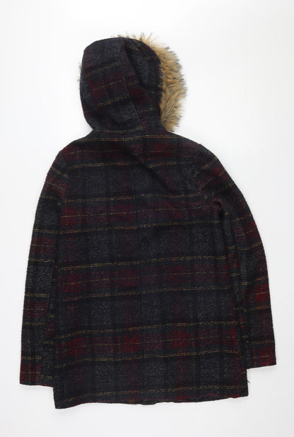 Womens UK Size 10 New Look Multicoloured Parka Coat