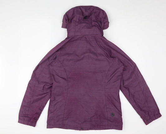 Marmot Women's Purple Hooded Rain Jacket M