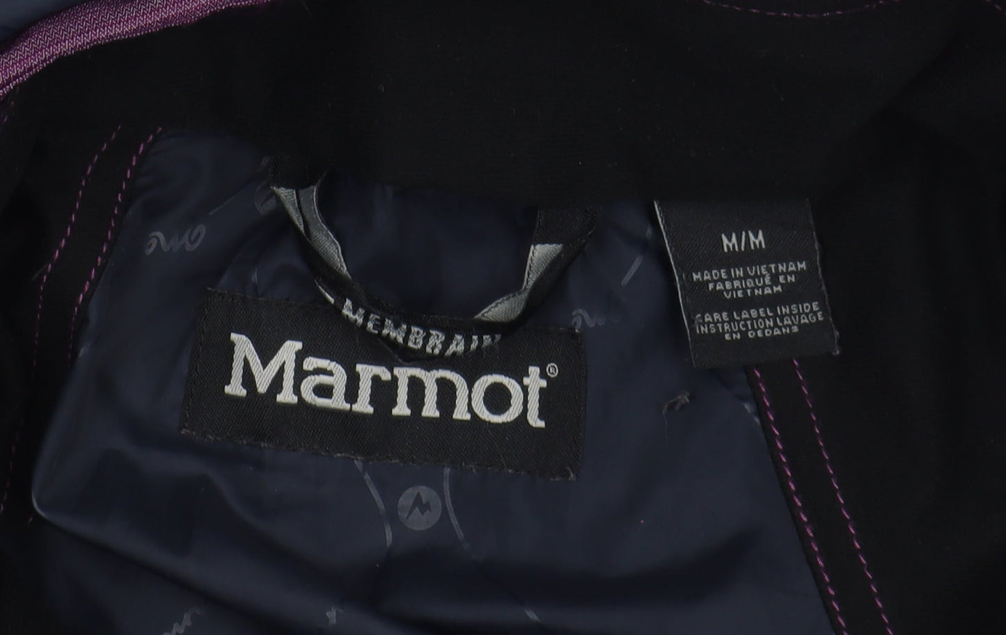 Marmot Women's Purple Hooded Rain Jacket M