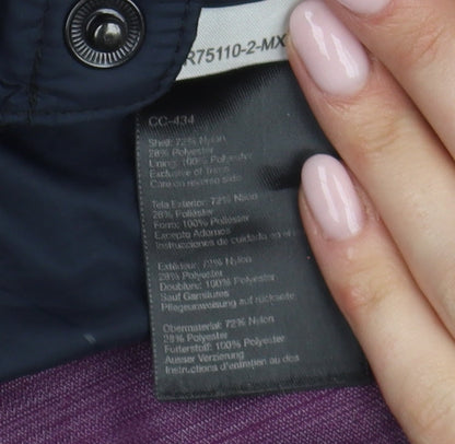 Marmot Women's Purple Hooded Rain Jacket M