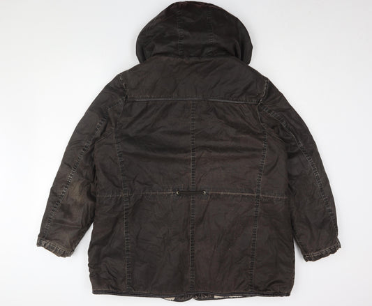 Womens UK Size 20 Marks and Spencer Brown Parka Coat