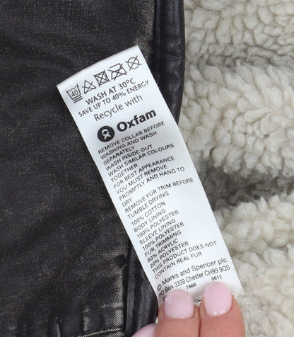 Womens UK Size 20 Marks and Spencer Brown Parka Coat