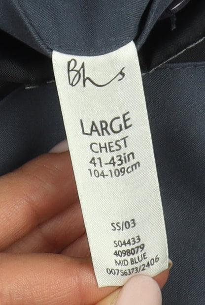 Unisex Adults UK Size L BHS Blue Basic Jacket