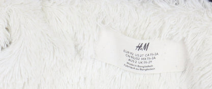 H&M Girls Blue Parka Coat 18-24 Months