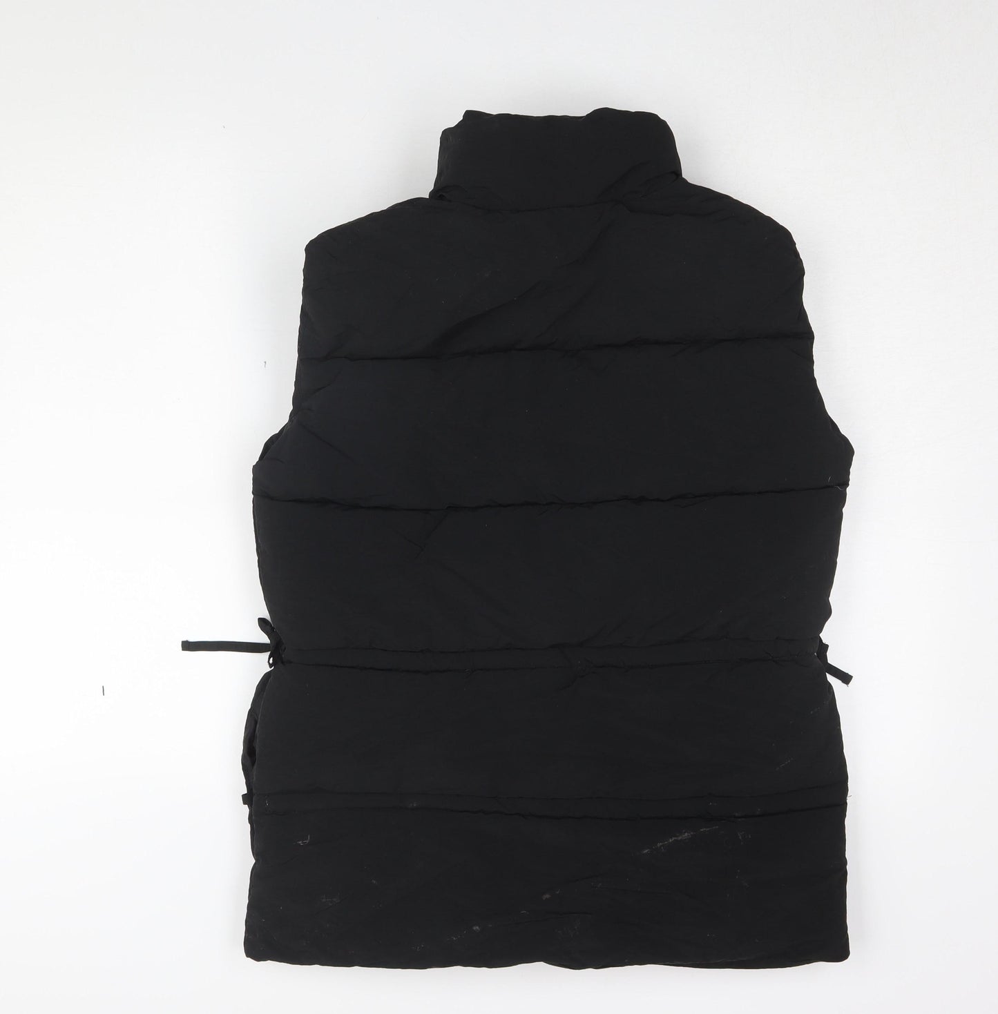Missguided Women's Black Puffer Waistcoat Size 8