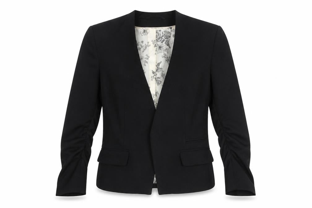 Womens UK Size 6 H&M Black Basic Jacket