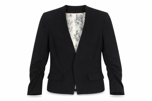 Womens UK Size 6 H&M Black Basic Jacket