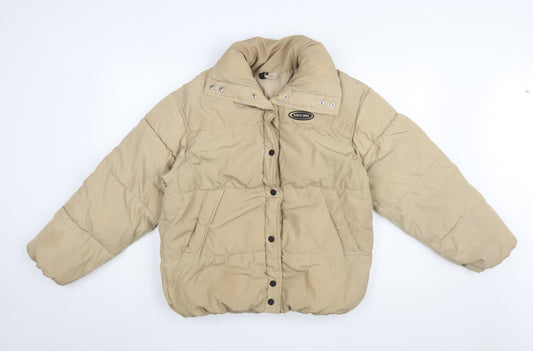 Womens UK Size 2XS H&M Beige Puffer Jacket