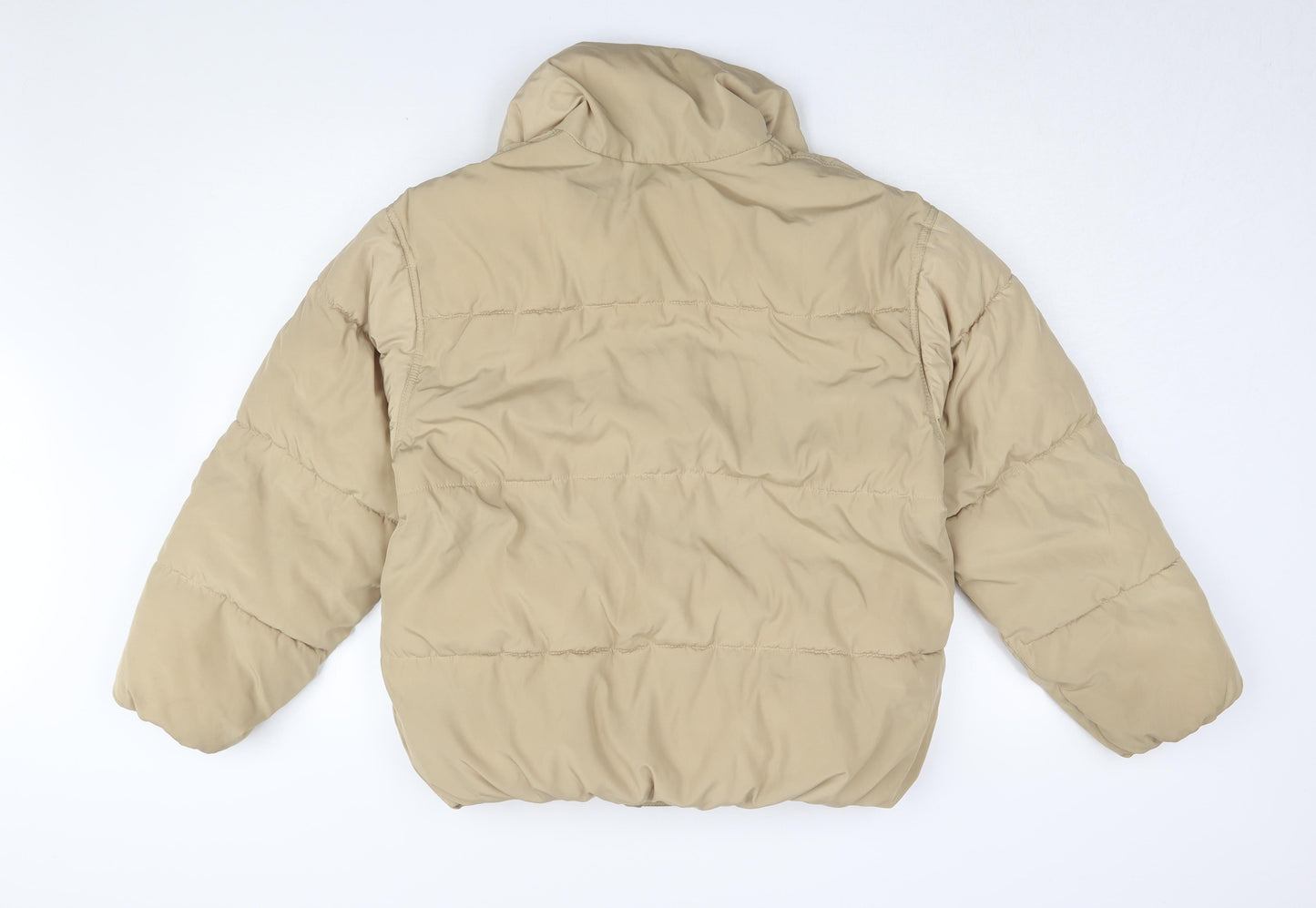 Womens UK Size 2XS H&M Beige Puffer Jacket