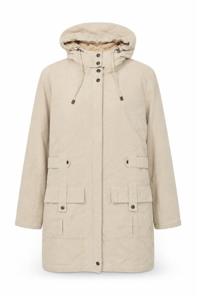 Womens UK Size M Klass Collection Beige Parka Coat