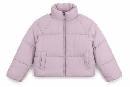 Womens UK Size XS Monki Purple Puffer Jacket