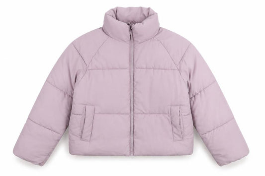 Womens UK Size XS Monki Purple Puffer Jacket