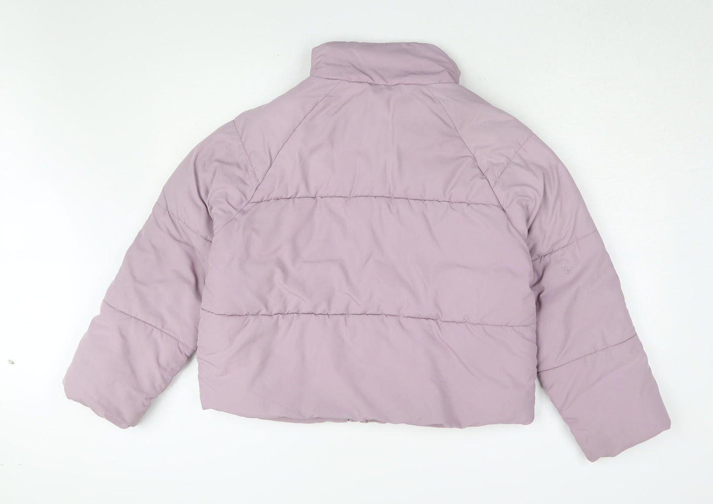 Womens UK Size XS Monki Purple Puffer Jacket