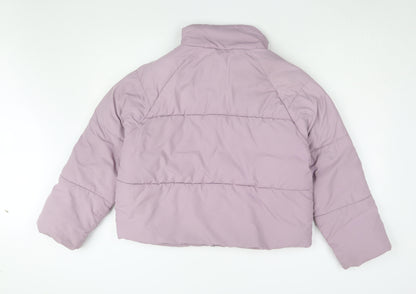 Womens UK Size XS Monki Purple Puffer Jacket