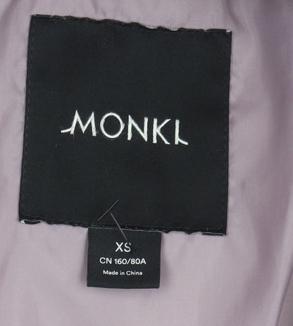 Womens UK Size XS Monki Purple Puffer Jacket