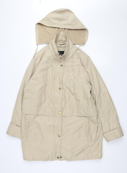 Womens UK Size 12 BHS Beige Parka Coat