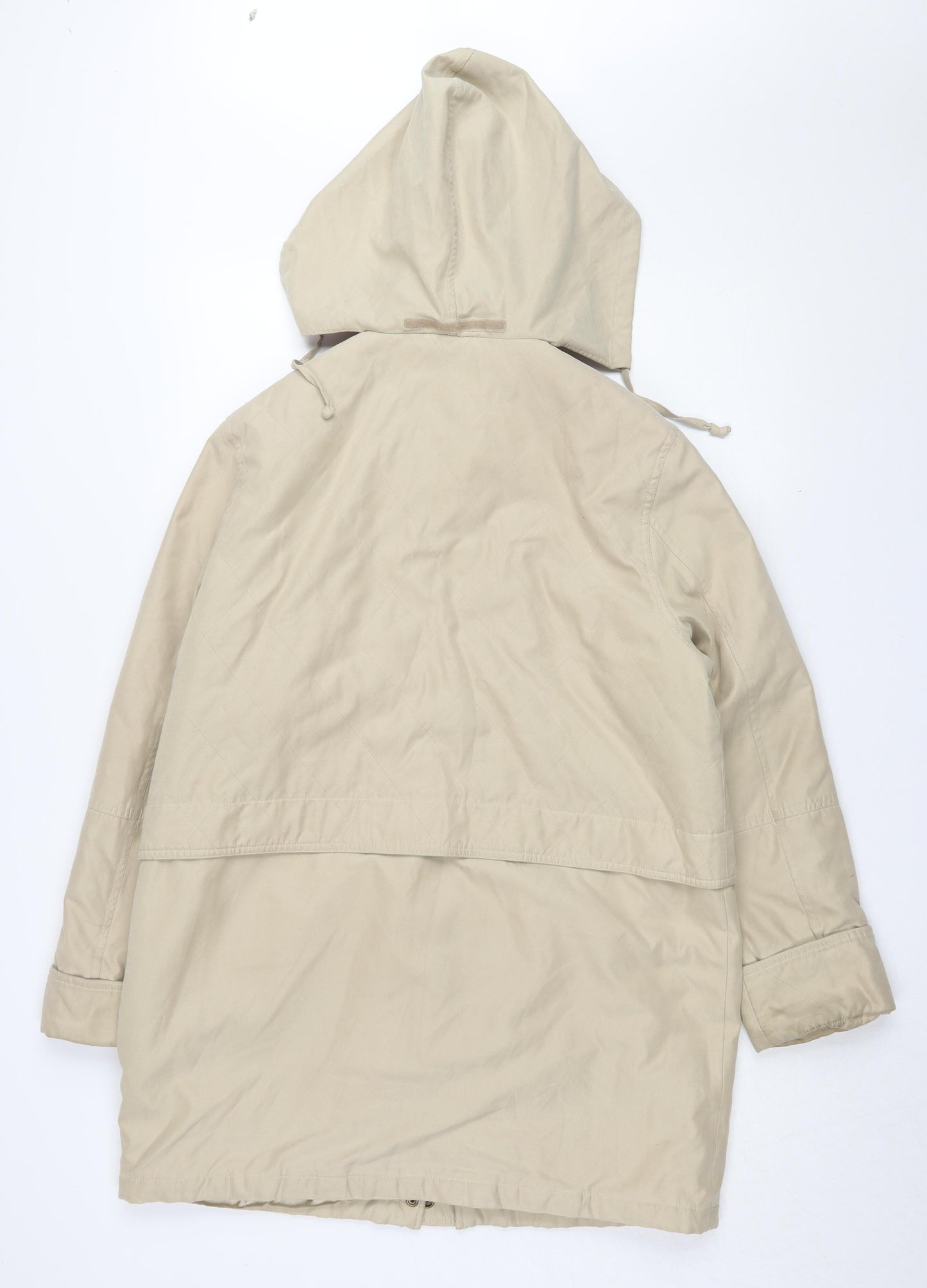 Womens UK Size 12 BHS Beige Parka Coat