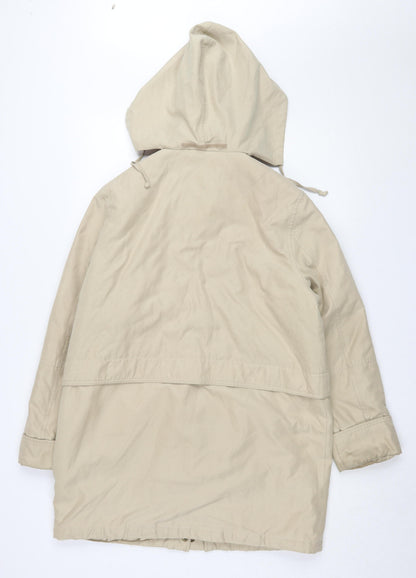 Womens UK Size 12 BHS Beige Parka Coat