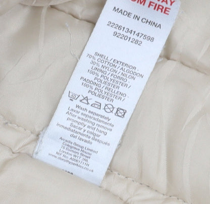 Womens UK Size 20 Dorothy Perkins Beige Puffer Jacket