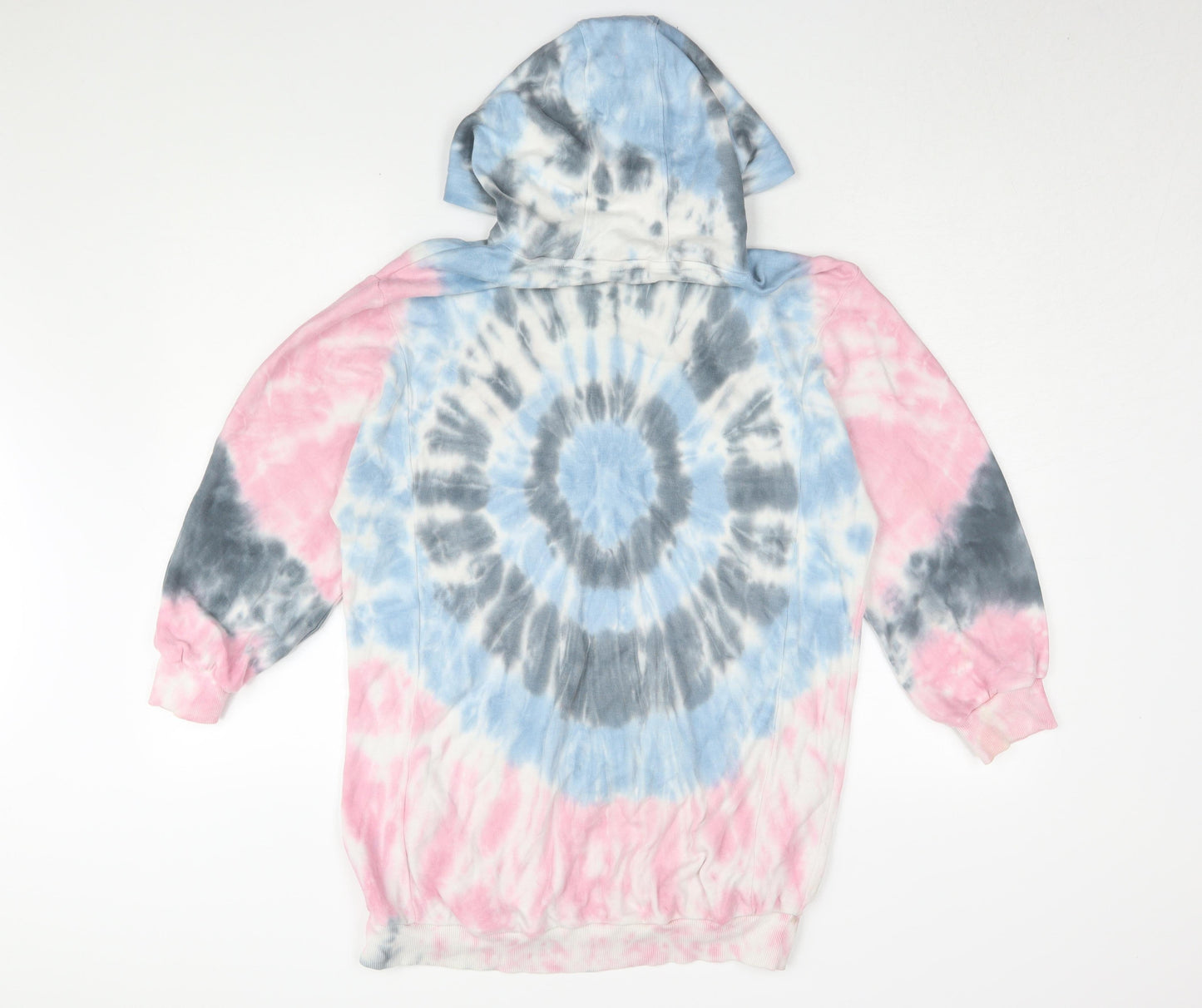 Next Girls Multicoloured Hooded Tie Dye Dress 11 Years