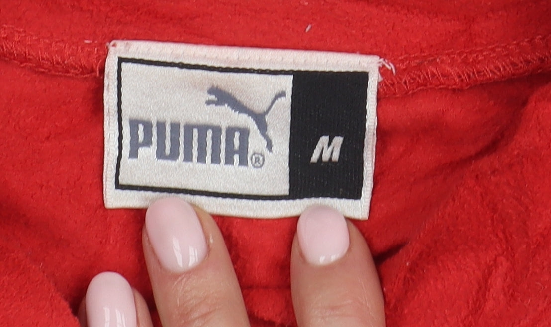 Puma Men's Red Long Sleeve T-Shirt M