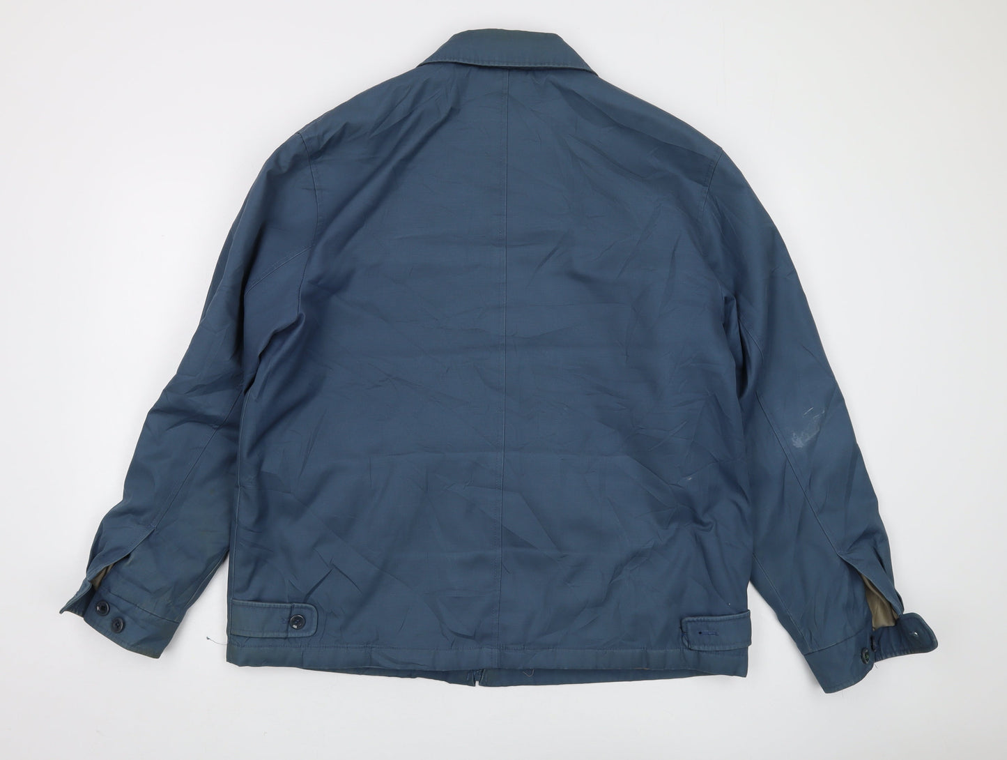 Mens UK Size L Simon Taylor Blue Bomber Jacket