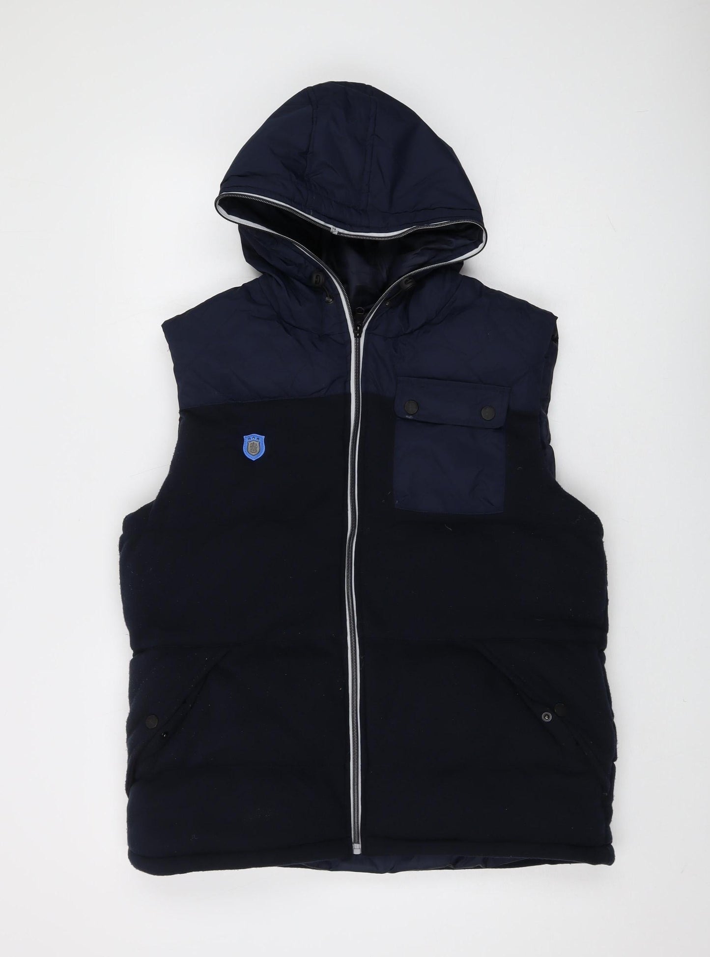 Mens UK Size L Huddersfield Town Official Merchandise Blue Puffer Jacket