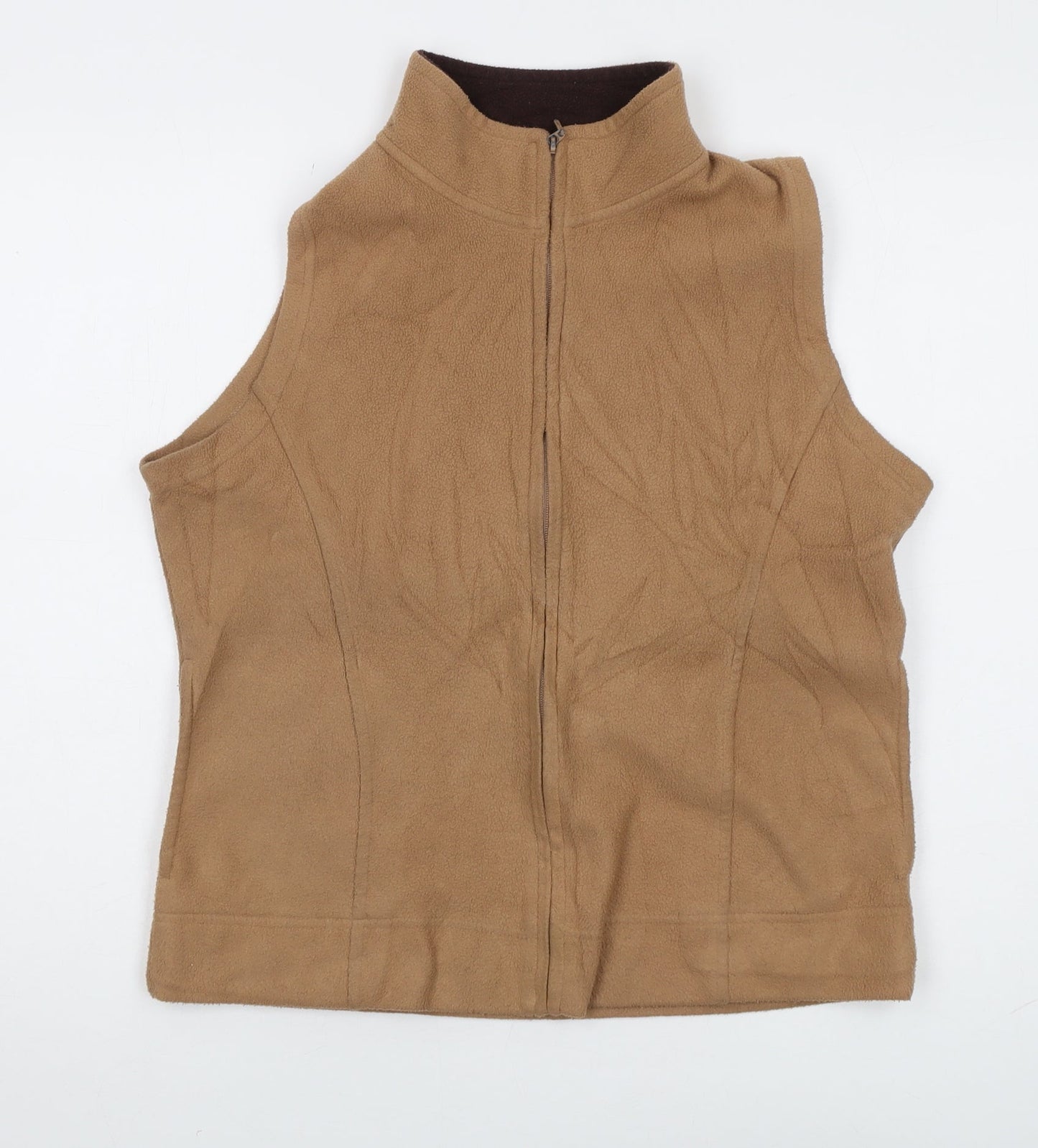 Womens UK Size 14 EWM Brown Vest Sweatshirt
