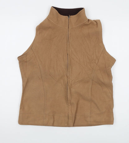 Womens UK Size 14 EWM Brown Vest Sweatshirt