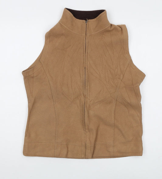 Womens UK Size 14 EWM Brown Vest Sweatshirt