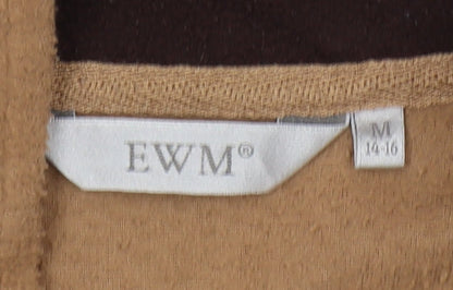 Womens UK Size 14 EWM Brown Vest Sweatshirt