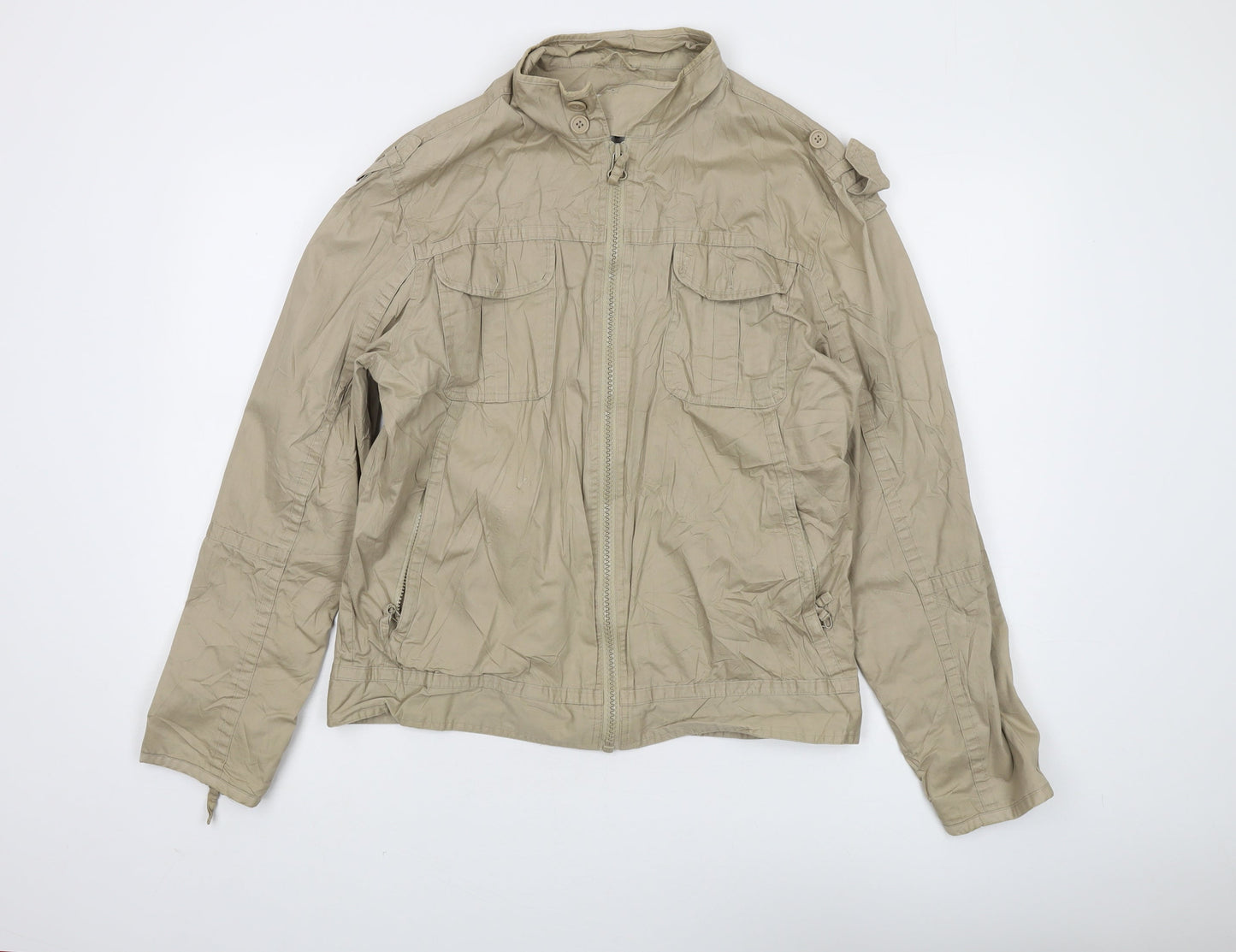 Mens UK Size M Burton Beige Military Jacket