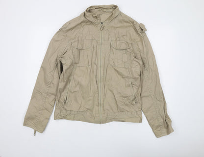 Mens UK Size M Burton Beige Military Jacket