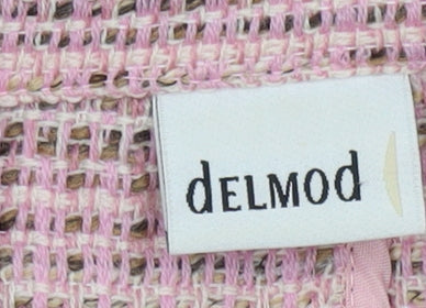 Delmod Women’s Pink Striped Blazer UK 12