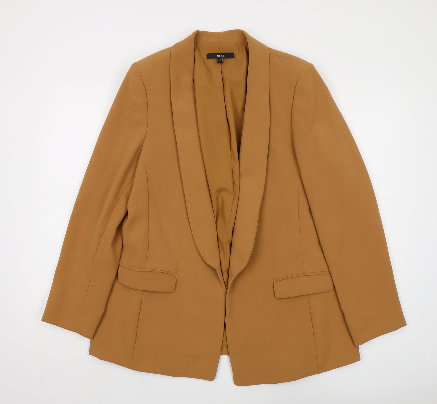 Next Women's Brown Shawl Lapel Blazer UK 14